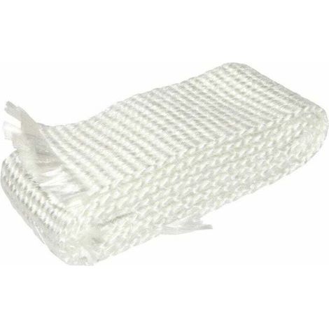 Bande de fibre de verre céramique 50x3mm silencieux échappement haute température cyclo moto tracteur voiture, longueur 1m