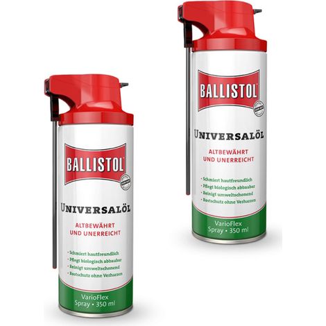2x Ballistol Universalöl 350ml Varioflex Spray Mehrzwecköl Schmieröl Maschinenöl (1/5)