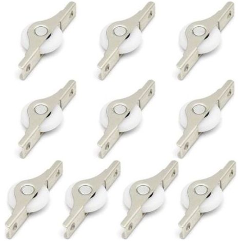 10pcs mini roulettes en caoutchouc souple avec plaque métallique et vis pour meubles (1/5)