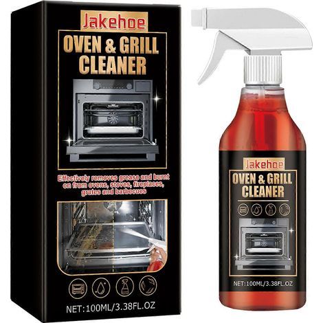 Nettoyant puissant en mousse pour grilles de four, dégraissant ultra-résistant en spray, solution de nettoyage en profondeur à action rapide pour appareils de cuisine et grilles de barbecue (1/5)
