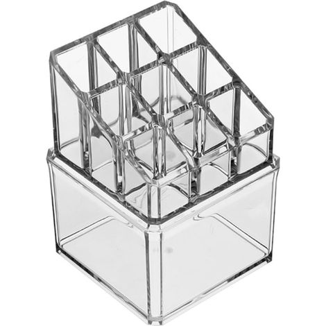 Boîte de Rangement en Acrylique 9 Cases, Rouge à Lèvres (1/5)