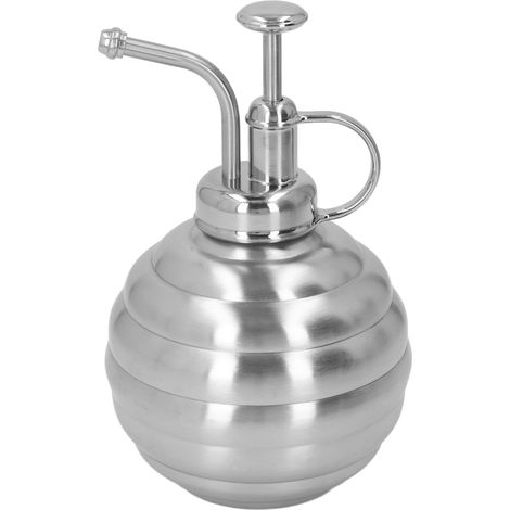 Brumisateur pour plantes 400 ml en acier inoxydable avec pompe haute pour intérieur maison plantes aériennes succulentes jardin extérieur argenté (1/5)