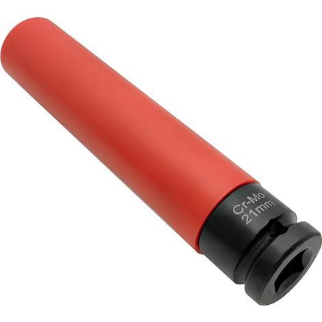 Schokoladen-Duschgel zum Ausbacken, Mitnehmer 1/2", 21 mm, aus CR-MO-Edelstahl, kratzfest, extra tief, zum Hacken von Hackfleisch – Rouge (1/5)