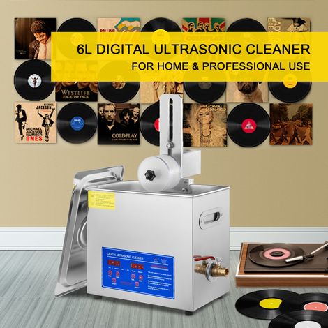 Nettoyeur ultrasons vinyle 6 L kit complet avec support séchage et moteur (1/5)