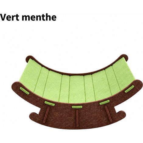Fauteuil à bascule et griffoir pour chat lit berceau transat vert marron 584025cm marron 58 25cm 410 g – Livraison gratuite