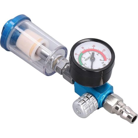 pistolet à peinture de précision, régulateur d'air, outil pneumatique en fer, plastique et laiton, 1/4 po (1/5)