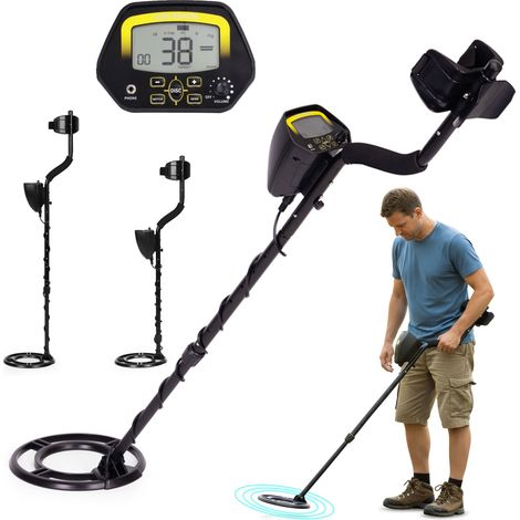 Metal Detector con LCD, 3 modalità, bobina impermeabile (1/5)