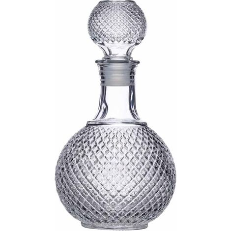 Carafe À Whisky Et , Verre Taillé, Bouchon Avec Joint Silicone, 1L (1/5)