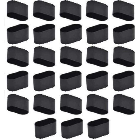 Bouchon pied de chaise en silicone – Lot de 28 pièces – Antidérapant et résistant à l'usure – Compatible avec sols durs et stratifiés (1/5)