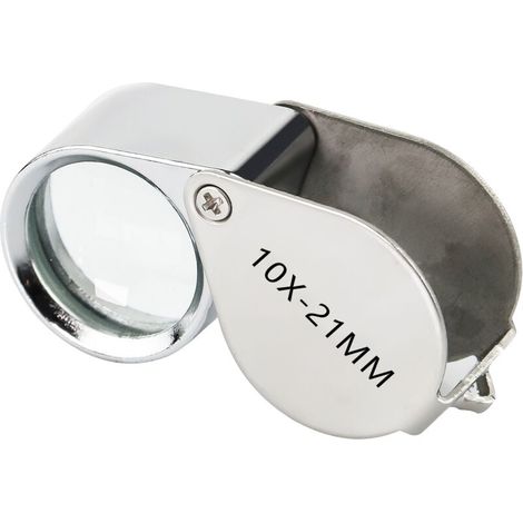 Lente d'ingrandimento per orologiai/gioiellieri, ingrandimento 10x, 21 mm (1/4)