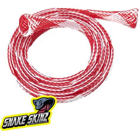 SNAKE SKINZ proteggi e salva cavo bianco-rosso - CANUCK