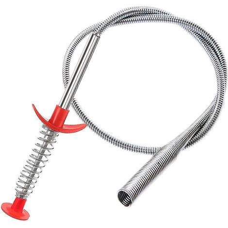 Flexibler Greifer mit 4 Krallen zum Aufnehmen von Abflussverstopfungen, Haarfänger und Reinigungswerkzeug für Dusche und Waschbecken-79 in