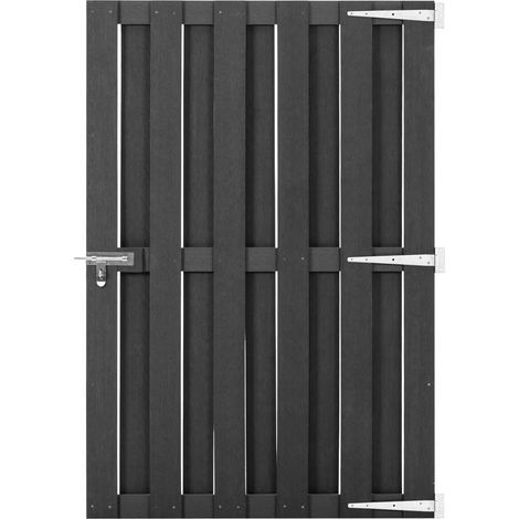 Portillon WPC 100x150 cm Gris (1/5)