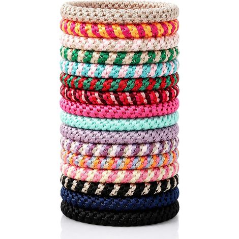 16 Pcs Élastique Cheveux Fille, Chouchou Cheveux Femme, Mixte (1/5)