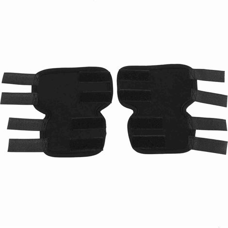paire d'attelles pour pattes arrière de chien, bandage chirurgical pour blessure animale, protection de la plaie du talon (noir, S) (1/5)