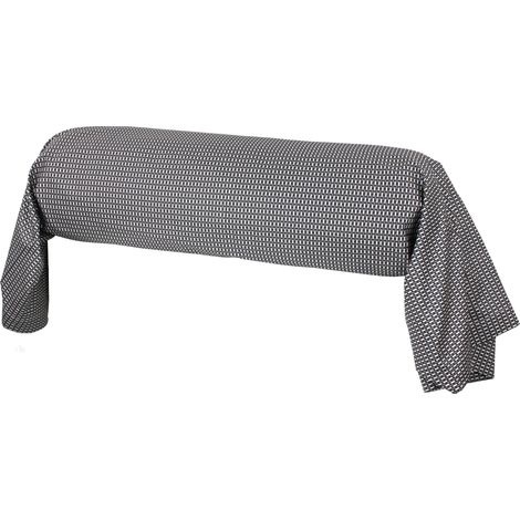 Taie de traversin satin coton ENZO 200x43 cm