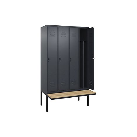 C+P Armadietto sporco/pulito Classic PLUS con panca stretto (1/3)