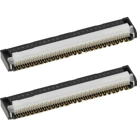 Lot de 2 connecteurs d'écran LCD compatibles avec la Console Switch Carte mère avec connecteur d'écran LCD ZIF 53 Broches Pièce de Rechange