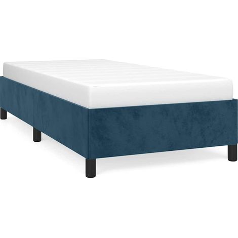 Maison Exclusive - Giroletto senza Materasso Blu Scuro 80x200 cm in Velluto