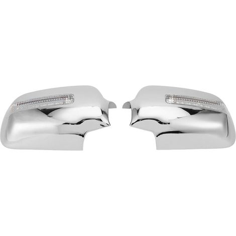 2pcs / set couvre-rétroviseurs latéraux capuchons de rétroviseur avec feux de signalisation LED ABS Chrome pour RD4 RD9 CRV 20022006 (1/4)