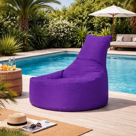 Pouf extérieur violet avec dossier ARTA (1/4)