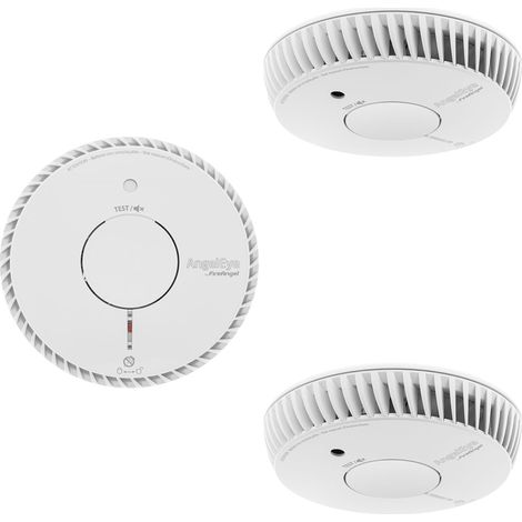 AngelEye Lot de 3 détecteurs de fumée NF autonomie et garantie 10 ans (1/2)