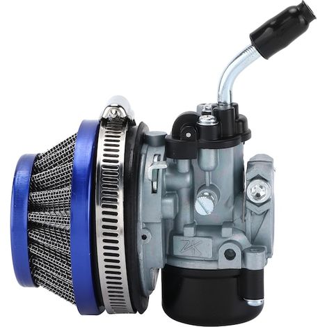 Carburateur moto avec filtre à air pour moteur 2 temps 49cc 66cc 70cc 80cc, kit de carburation, pièce de rechange moto (1/5)