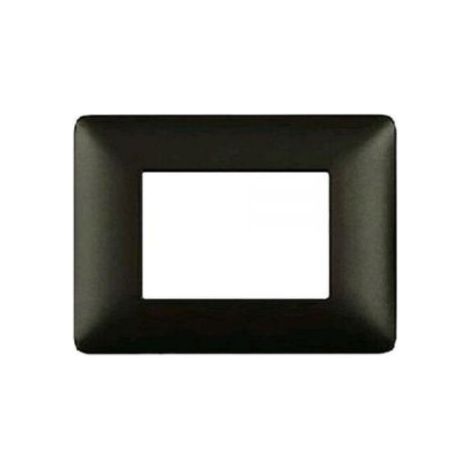 Mapam placca nero 3 posti compatibile Bticino Matix - JOY-P5003-NE
