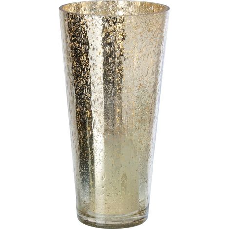 Photophore Design en Verre "Ember" 30cm Argent (1/5)