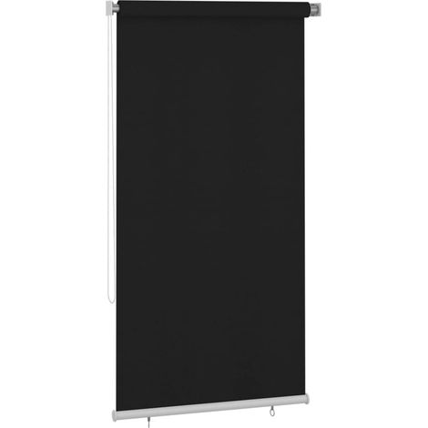 Außenrollo 120x230 cm Schwarz