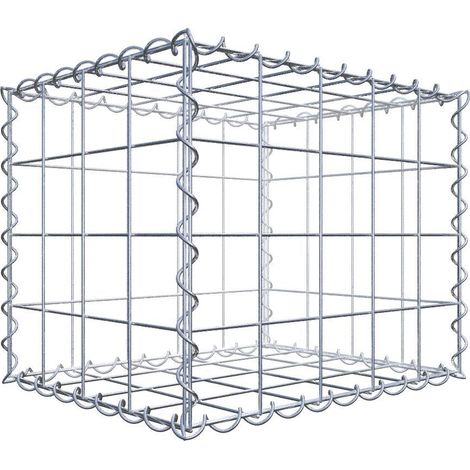 Gabiondeco - Gabion 50 cm x 40 cm x 40 cm (L x H x P). mailles 10 x 10 cm. Spirale - Made in Germany (1/5)