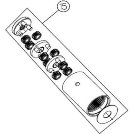Kit riduttore da matr. PG3820 per forbice da potatura a batteria Volpi PV280