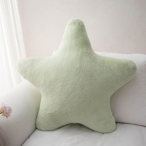 Joli coussin en peluche en forme d'étoile pour la décoration de la chambre d'enfant. Coussins décoratifs doux pour lit et canapé. Couleurs vives.