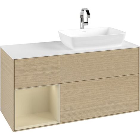 Villeroy & Boch F801HJPC Meuble sous-lavabo Finion F80 (1/3)