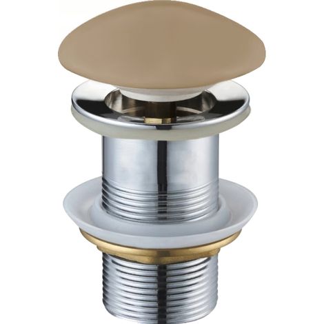 Mexen bouchon rond click-clack, cappuccino céramique mat - 79910-64 (1/2)