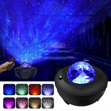 Veilleuse avec projecteur de ciel étoilé, Bluetooth pour les fêtes. (1/5)