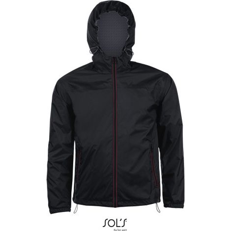 Cortavientos Unisex Forrado SOL'S SKATE 3XL Negro / Gris Oscuro