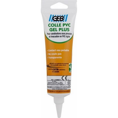 Adesivo PVC geb pvc gel plus rapido impermeabile 125 ml