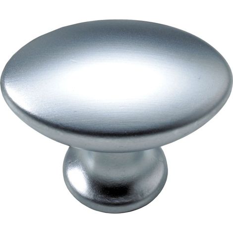 Hettich Möbelknopf Zinkdruckguss Aluminium-Optik 18,0 x 27,0 mm - 1 Stück Möbelbeschläge