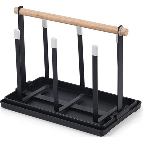 Porte-Bouteilles, éGouttoir à Vaisselle, 6Porte-Bouteilles, Porte-Gobelet en MéTal avec éGouttoir et SèChe-Bouteilles pour (1/5)