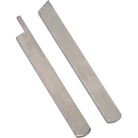 Lot de 2 lames supérieures et inférieures de 5 mm, pièces de rechange pour lames inférieures en acier haute résistance pour machines à coudre surjeteuses GN1 2 81 6. (1/5)