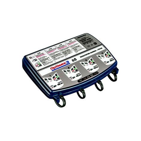 Caricabatterie Optimate 3x4.3 in 1 in una custodia: ideale per testare / caricare 4 batterie contemporaneamente, da 2 a 50 Ah