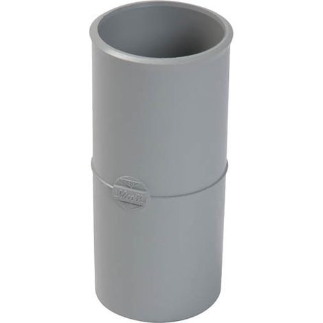 Nicoll – Manchon femelle-femelle Ø50 mm en PVC gris – Raccord pour gouttière – Remplacement emboîture pour tubes d'évacuation pluviale (1/4)