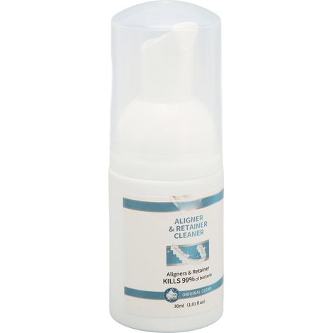 Mousse nettoyante pour appareils orthodontiques, détachante, anti-odeurs, rafraîchissante, à l'extrait de menthe, 30 ml (1/5)