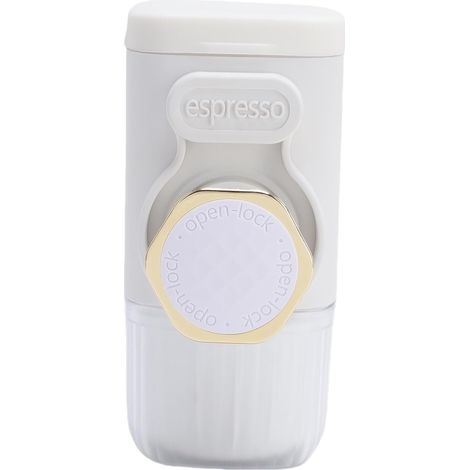 Expresso manuel de voyage, 100ml, blanc, capsules, pour camping