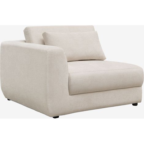 Module d'angle gauche pour canapé modulaire avec appuie-tête réglable en chenille Cataline SKLUM