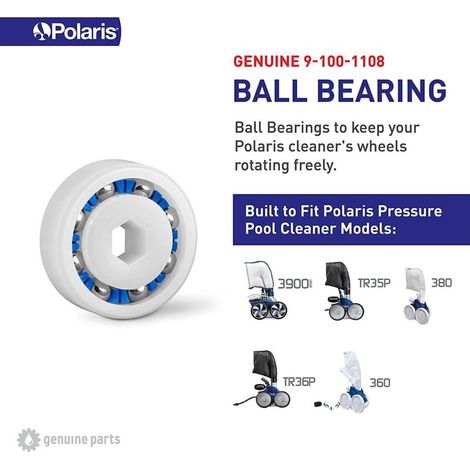 Satz mit 8 Ersatzkugellagern für Polaris 9-100-1108, kompatibel mit Sechskantlagern, DOLASO (1/3)