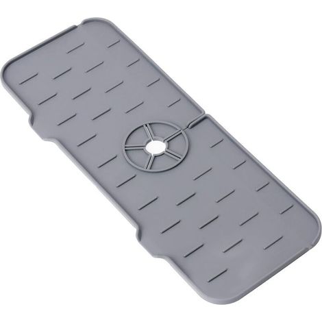 4pcs Protection anti-éclaboussures pour évier de cuisine, poignée de robinet en silicone, bac récupérateur d'égouttement, tapis absorbant pour évier de cuisine, tapis d'évier pour salle d (1/5)