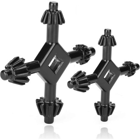 Clé De Mandrin Multifonction - Alliage De Zinc Robuste - Pour Perceuse Électrique Et Outils Motorisés - Lot De 2 Pièces (1/5)