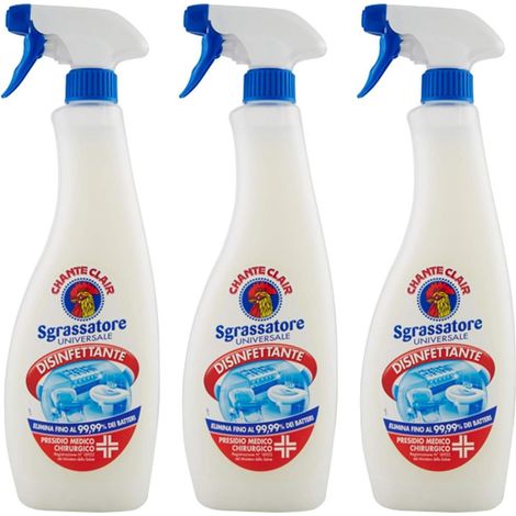 CHANTECLAIR SET 3 PZ SGRASSATORE UNIVERSALE 700 ML DISINFETTANTE 99.99 (1/5)